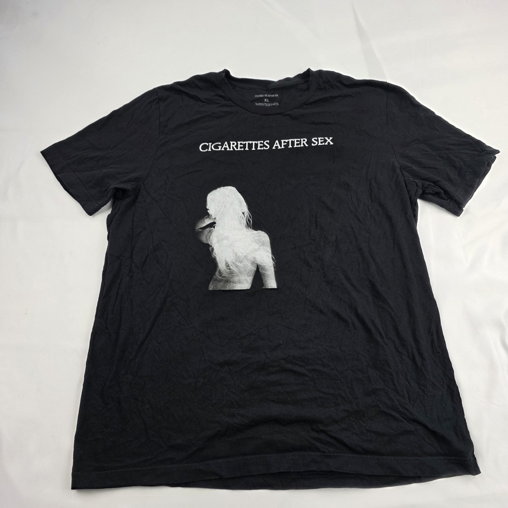 Cigarettes After Sex Shirt Mens XL Black Band Photo Graphic T-Shirt Tee